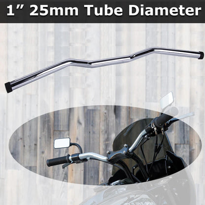 Custom 1"25mm Motorcycle Drag Handlebar Bar For Harley Chopper Bobber Cafe Racer