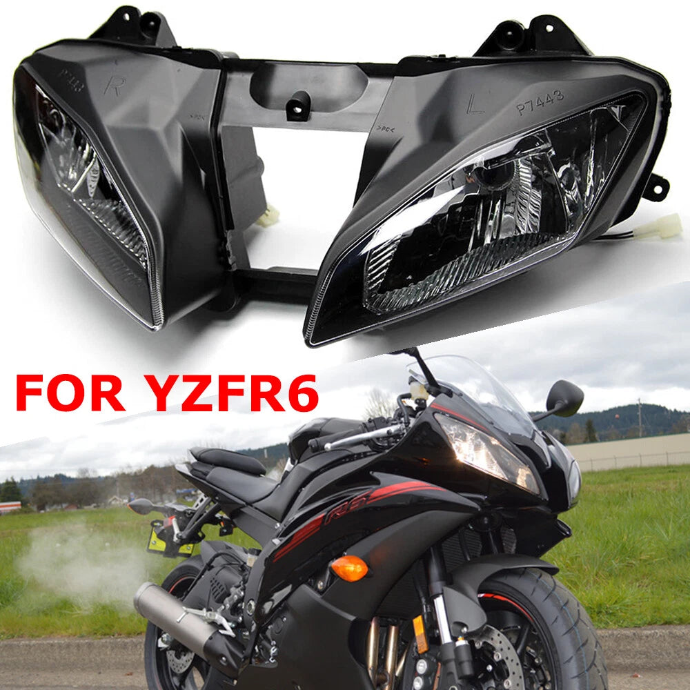 Headlight & Upper Fairing Stay Bracket Assembly For Yamaha YZF R6 YZF-R6 2008-16
