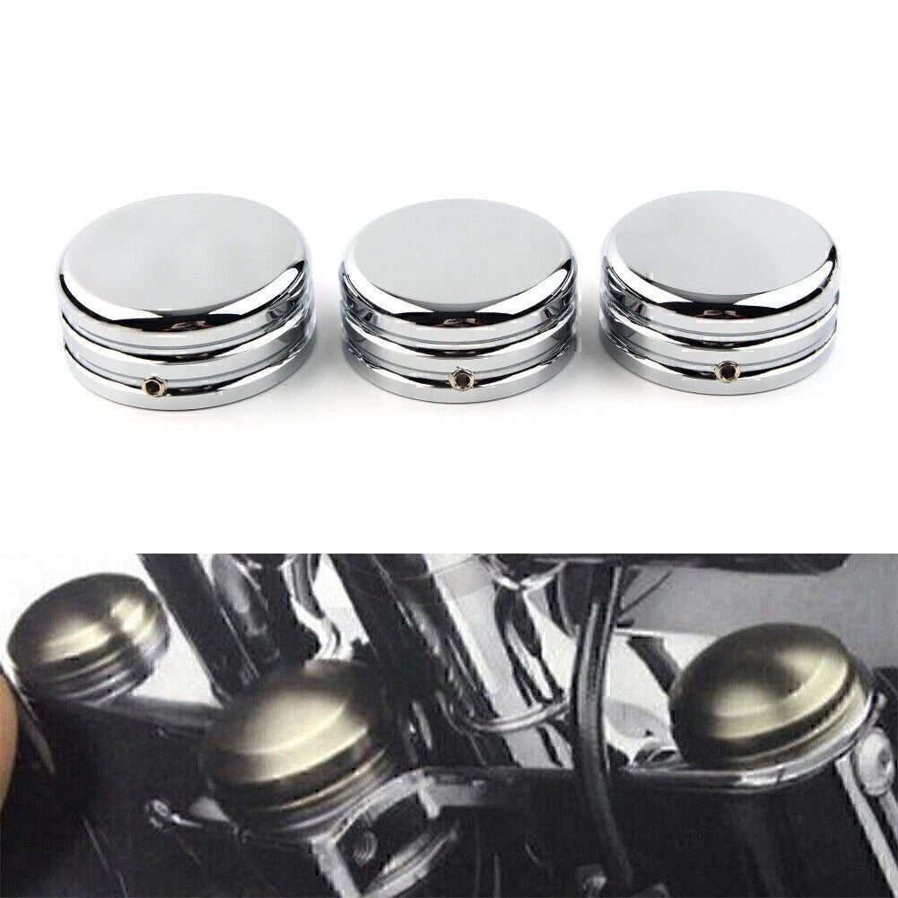 Motorcycle Upper Fork Stem Nut Cover fit Harley Sportster 883 Iron Low XL883L