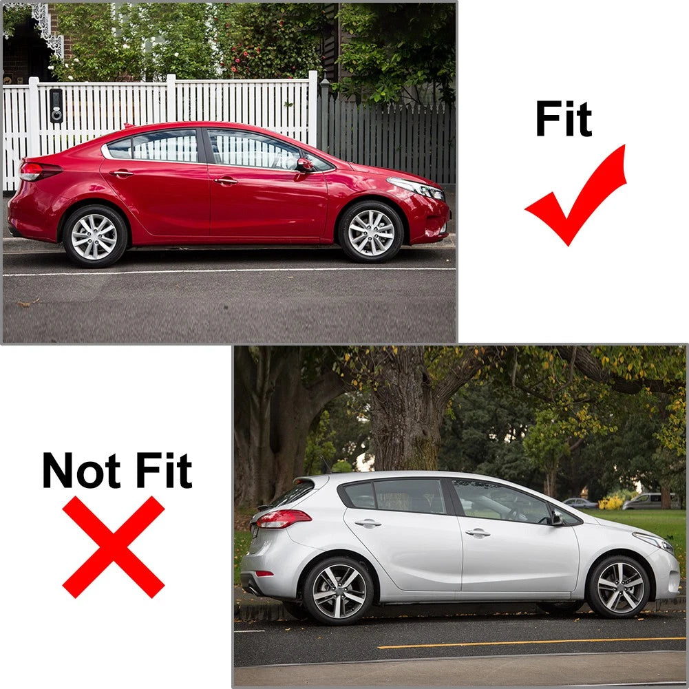1 Set of Pillar Post Door Window Cover Trim For Kia Cerato K3 Forte 2013-2018