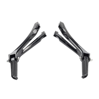 Rear Passenger Footrests Foot Pegs Bracket For Yamaha YZF R1 2004-2008 Black