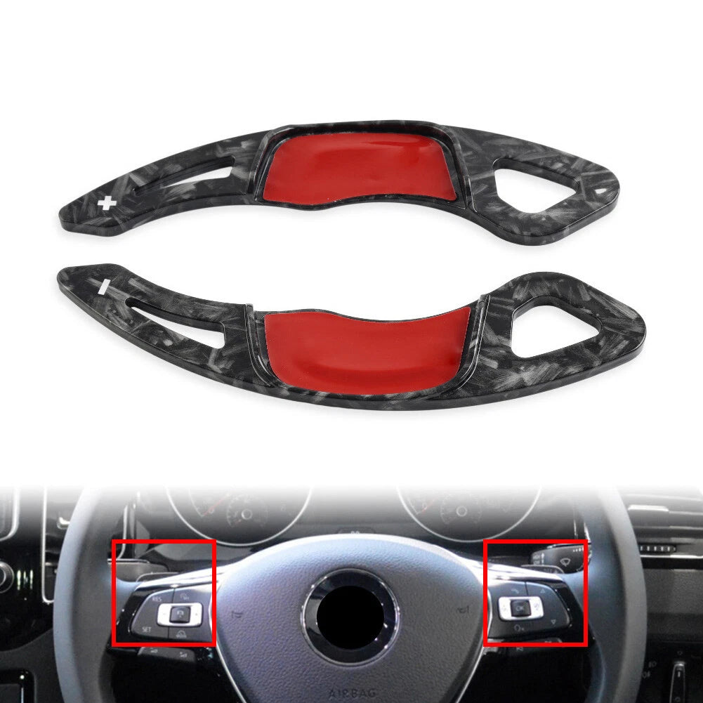 Steering Wheel Shift Paddle Shifter Extension Pair Fit VW Golf 7 Polo Lamando