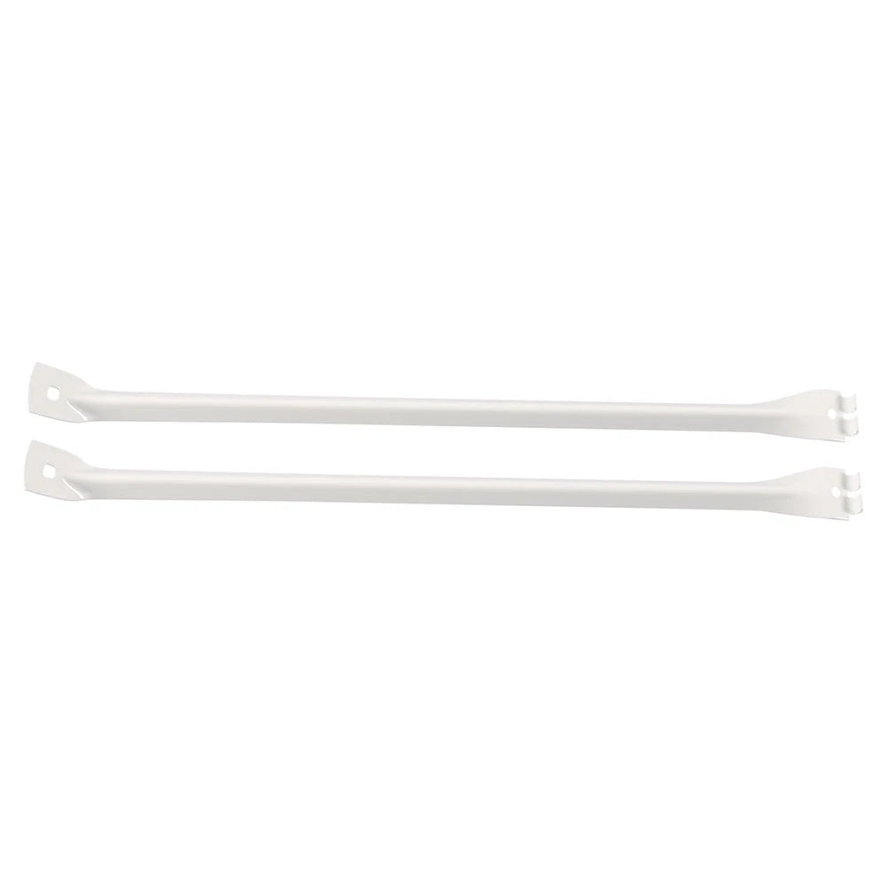 2x White Metal Support Brackets Closet Shelf Brackets For 12-Inch Wire Shelving