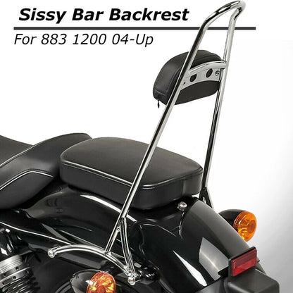 20" Tall Sissy Bar Backrest For 2004-21 Harley Sportster Nightster Iron 883 1200