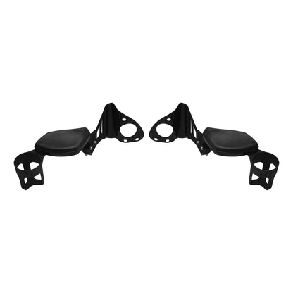 Black Rear Passenger Arm Rests W/ Drink Holder Fit For Harley Street Glide 14-Up