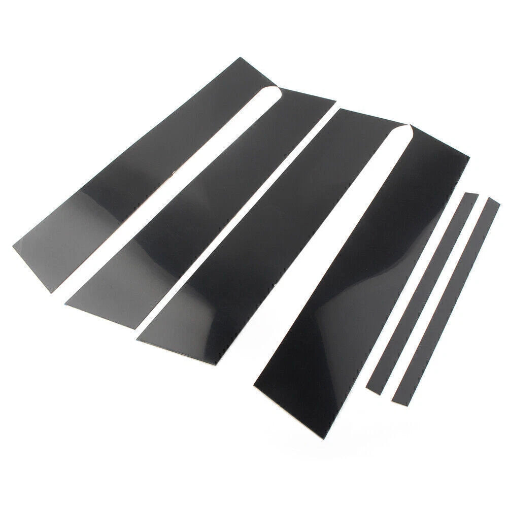 6pcs Pillar Posts Set Door Trim Black For Mitsubishi Lancer Sedan 2008-2017 2009