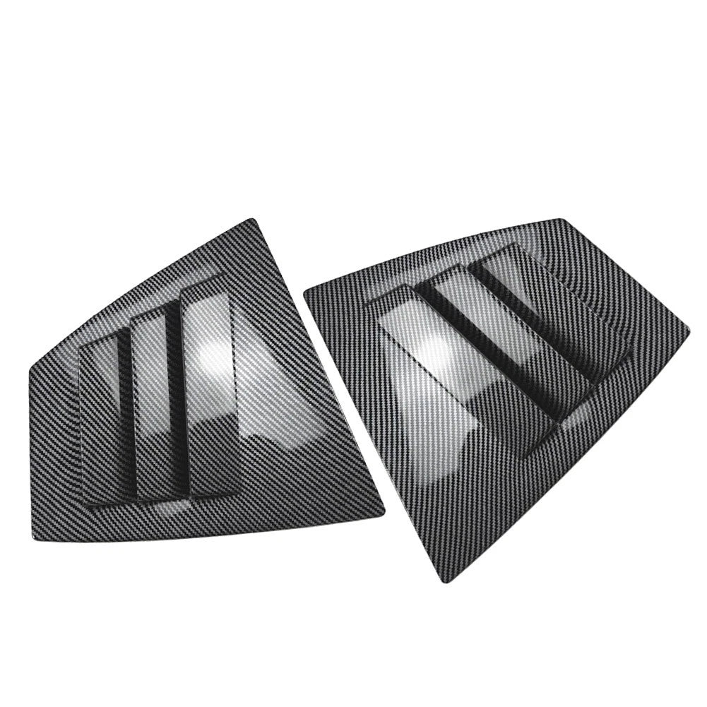 2pcs ABS Rear Window Shutter Louvers Cover Trim For Subaru WRX STI VA 2014-2021