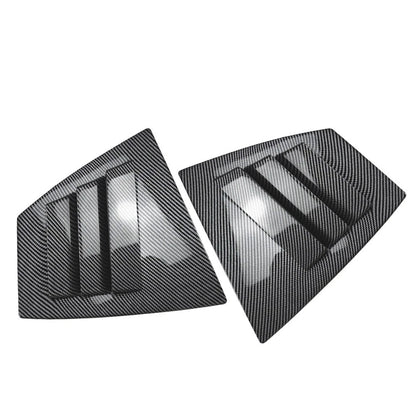 2pcs ABS Rear Window Shutter Louvers Cover Trim For Subaru WRX STI VA 2014-2021