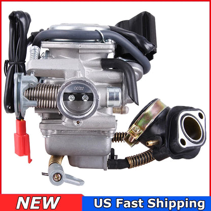 PD24J Carburetor for 4- Stroke GY6 125cc 150cc 152QMI 157QMJ Engine 24mm ATV