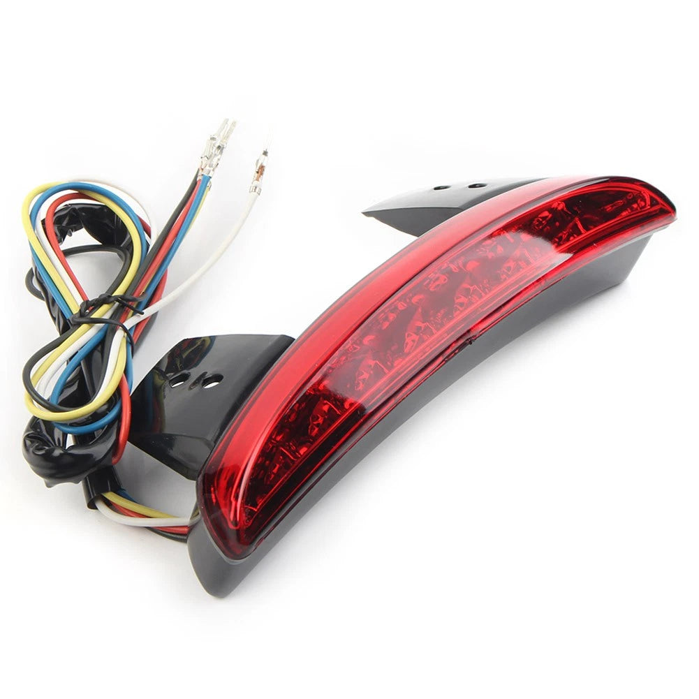 Motorcycle Rear Mudguard Edge Brake Tail Light Red For Harley Breakout Bobber