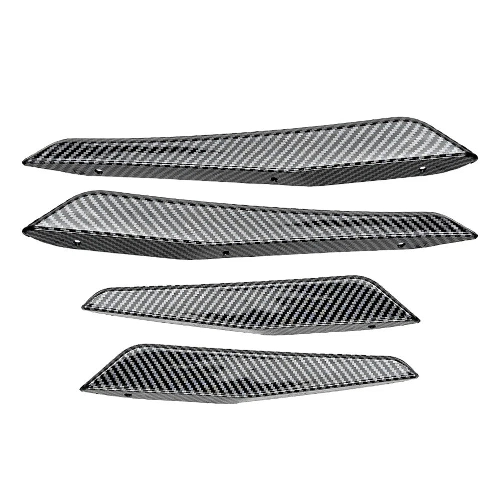 Carbon Fiber Look Front Bumper Splitter Side Skirt Fit For BMW M2 G87 2023-2024