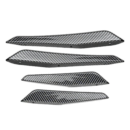 Carbon Fiber Look Front Bumper Splitter Side Skirt Fit For BMW M2 G87 2023-2024