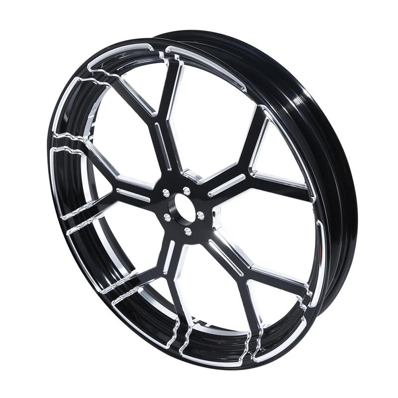 26 X 3.5'' Front Wheel Rim W/ Single Disc Hub Fit For Harley Electra Glide 97-21