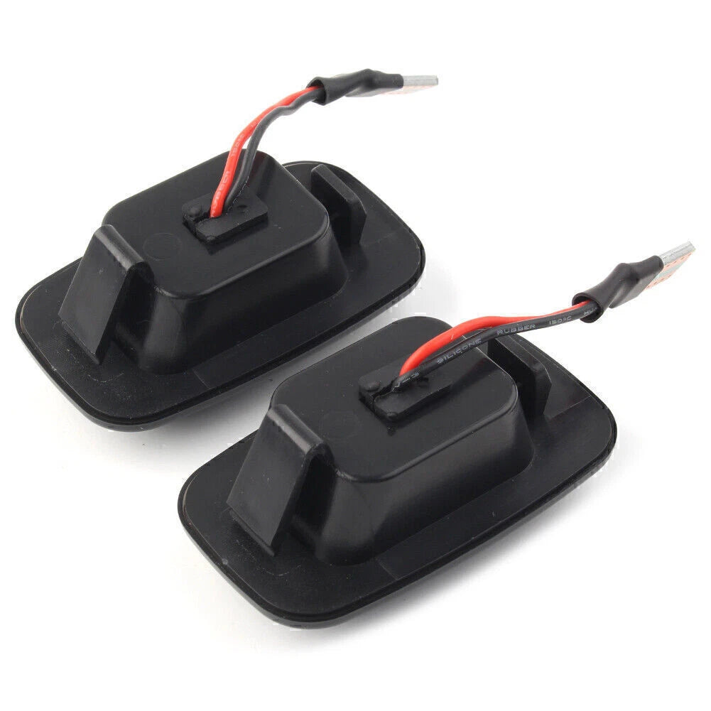 Dynamic LED Sequential Side Marker Light For Toyota Land Cruiser Black Shell US
