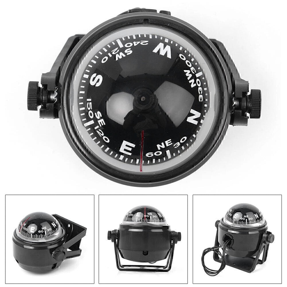 ABS plastic Electronic Car Black Compass Screws Pick Adhesive Marine Boat