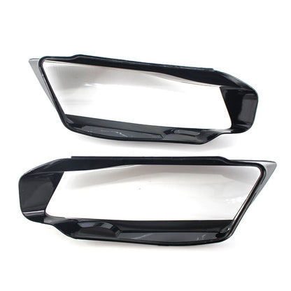 Headlight Lens Shell Cover Lampshade For Audi A4 B8 2009-2012 Transparent Pair