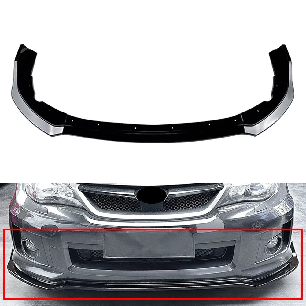 Front Bumper Spoiler Splitter Lip Gloss Black For Subaru Impreza WRX STI 11-14