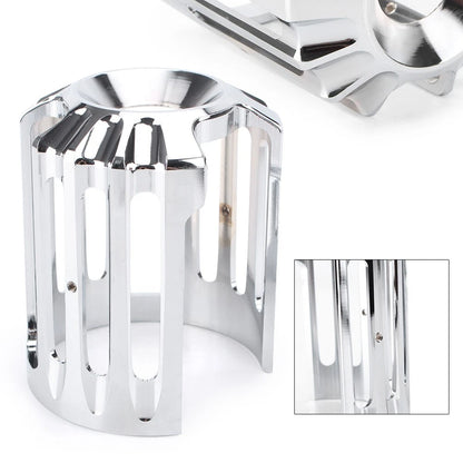 US Motor Chrome Edge Oil Filter Cover Trim Fit Harley Touring Road King Glide
