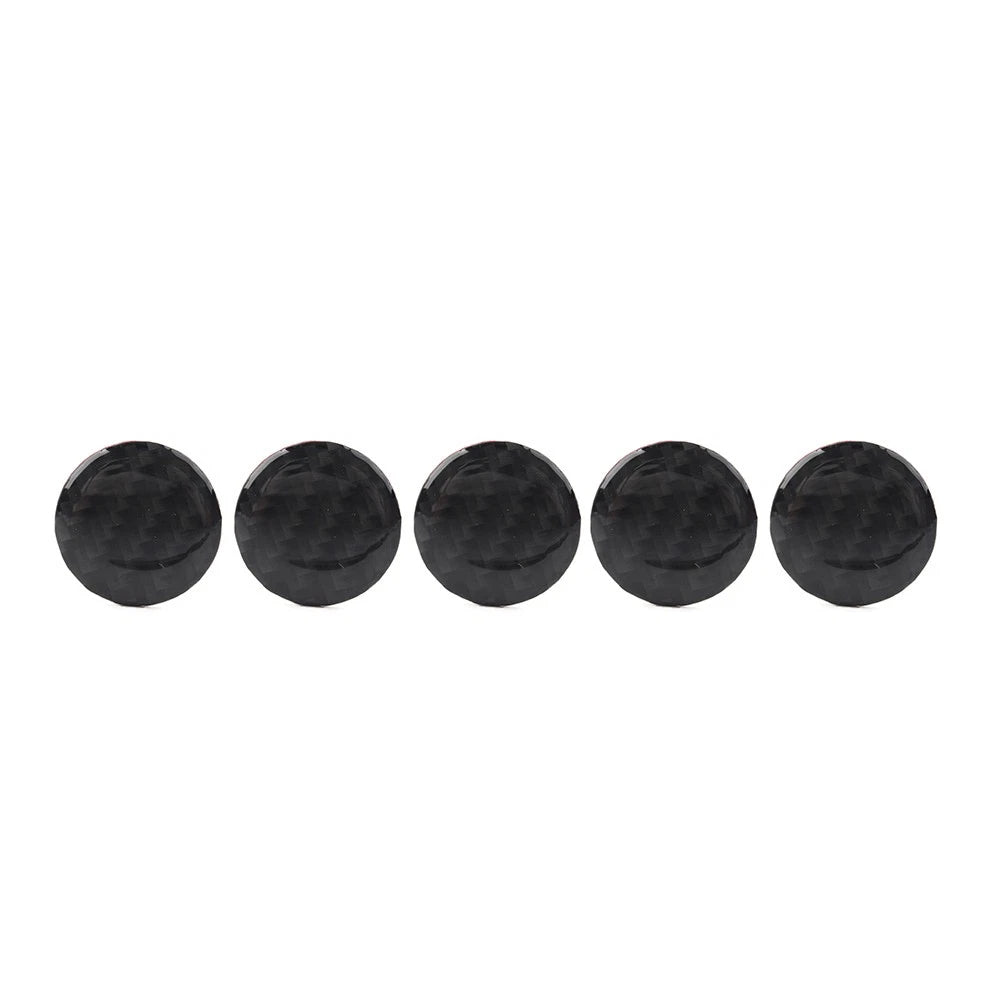 5 Pcs Door Handle Push Button Knobs Cover Trim For Jeep Wrangler JK 2007-2017