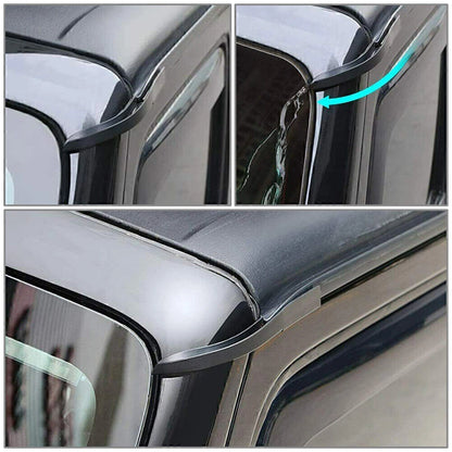 Water Rain Gutter Extension Trim  Cover Fit Jeep Wrangler JK 2007 2008 - 2017