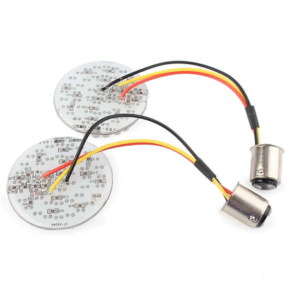 48-SMD LED Turn Signal Light Bulb Lamp  Fit Bobber Chopper Cafe Racer