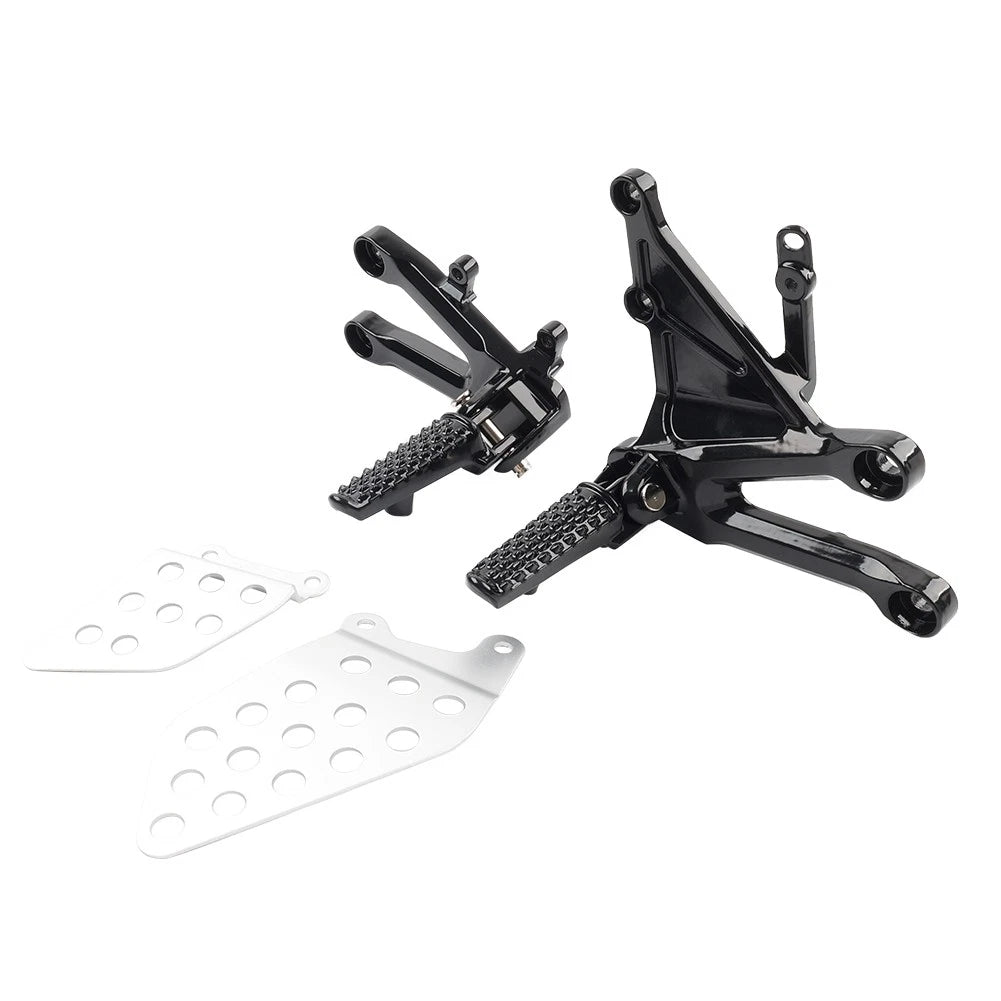 Front Driver Foot Pegs Footrest Bracket Set For Honda CBR1000RR CBR 1000RR 04-07