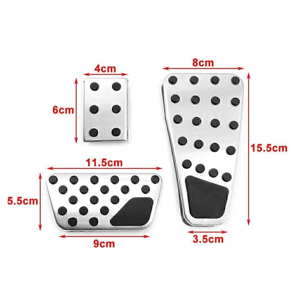 Anti-Slip Car Gas Brake Foot Pedal Pad Cover Kit For Dodge Ram 1500/2500/3500