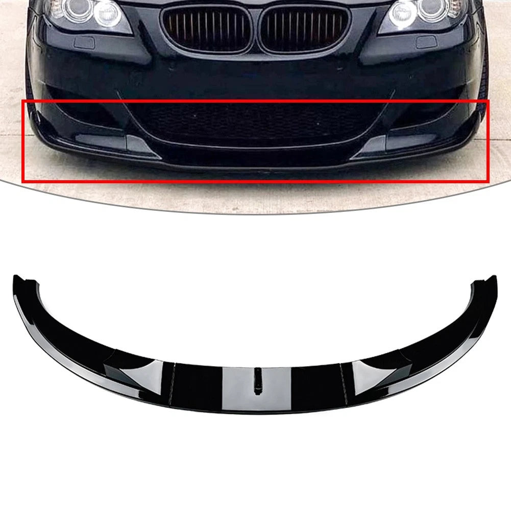 US Front Bumper Lip Splitter Spoiler For BMW 5 Series E60 E61 M5 2005-2010 Black
