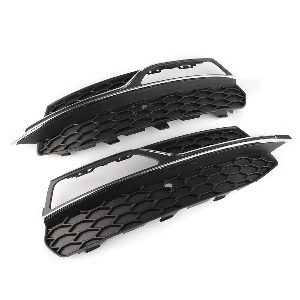 Front Lower Bumper Fog Light Covers Fit Audi A3 8V Pre-Facelift 2013-2017 Pair