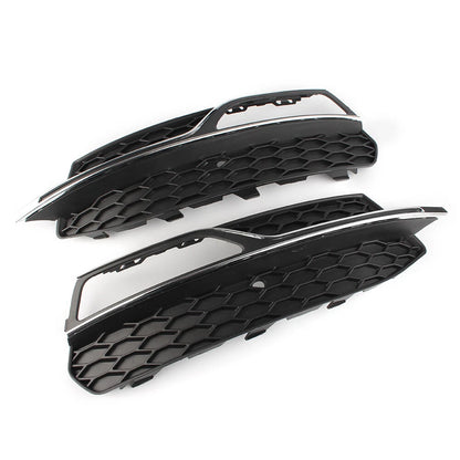 Front Lower Bumper Fog Light Covers Fit Audi A3 8V Pre-Facelift 2013-2017 Pair