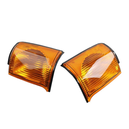 1 Pair Front Indicator Light Yellow Lens For Land Rover Discovery 2 1999-2002