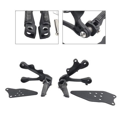 Front Driver Footpeg Footrest Bracket Kit For Kawasaki Ninja ZX6R ZX636 2009-24