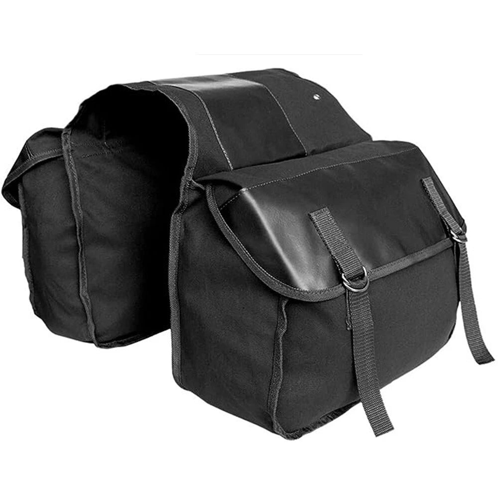 Universal Motorcycle Scooter Luggage Saddle Bag Rear Side Storage Pannier Bag