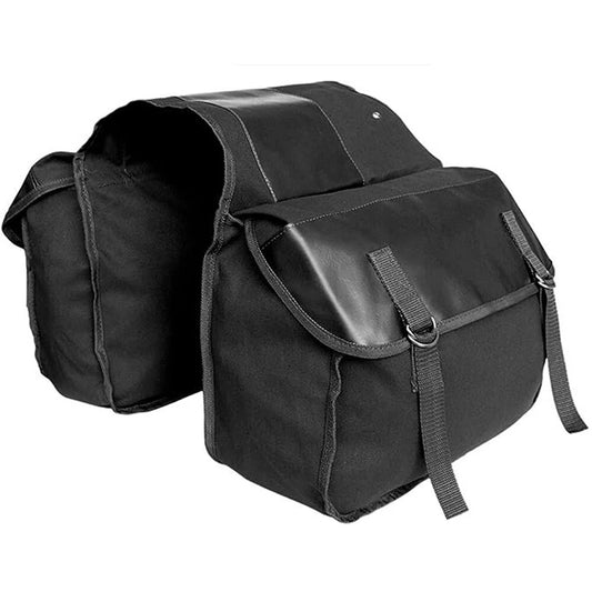 Universal Motorcycle Scooter Luggage Saddle Bag Rear Side Storage Pannier Bag