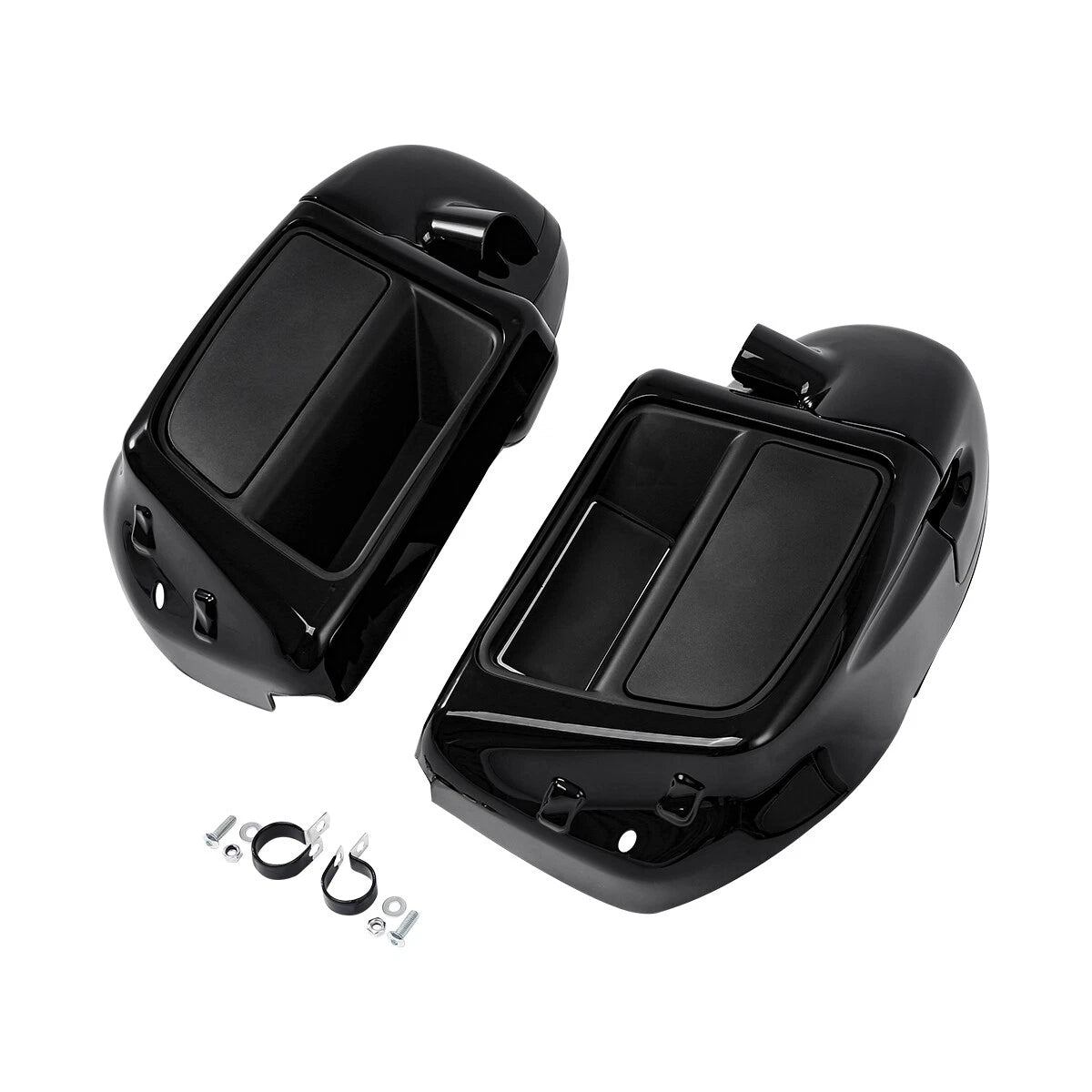 Engine Guard Bar Lower Vented Fairing Speaker Pod For Harley Electra Glide 14-Up