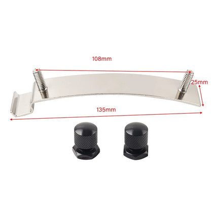 Rear Mudguard Stud Plate Black Solo Seat Nut For Harley Touring Softail 1999-24