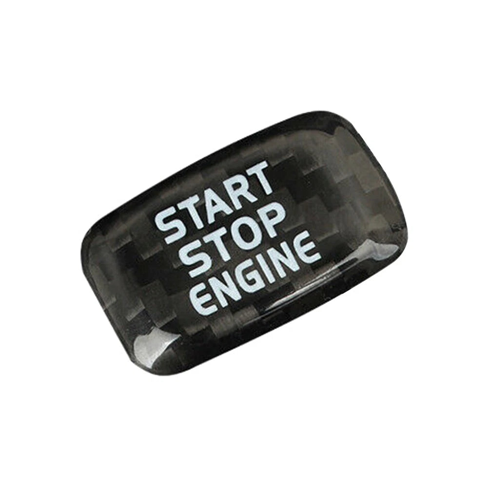 Carbon Engine Start Stop Button Sticker For Volvo V40 V60 S60L S60 XC60 S80L Blk