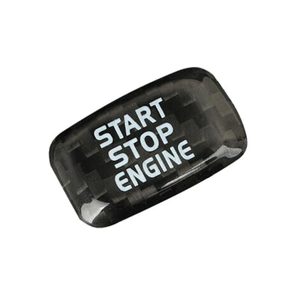Carbon Engine Start Stop Button Sticker For Volvo V40 V60 S60L S60 XC60 S80L Blk