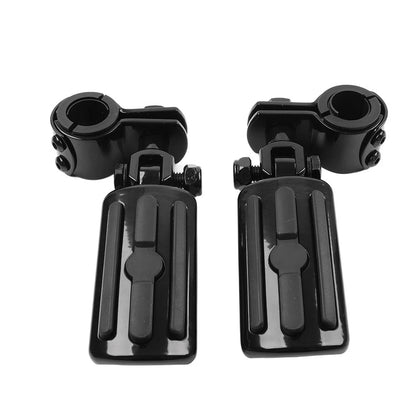 Motorcycle Highway Foot Pegs Rests 1" 1-1/4" Crash Bar Fit Harley Touring Fatboy