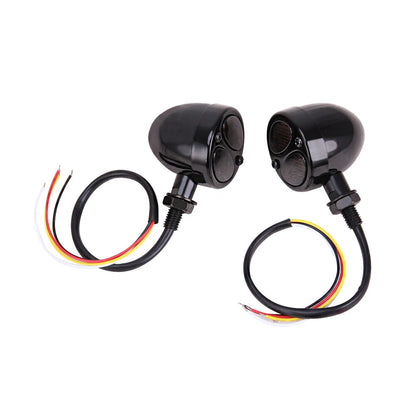 Motorcycle LED Bullet Red Amber Brake Blinker Turn Signal Tail Lights For Harley