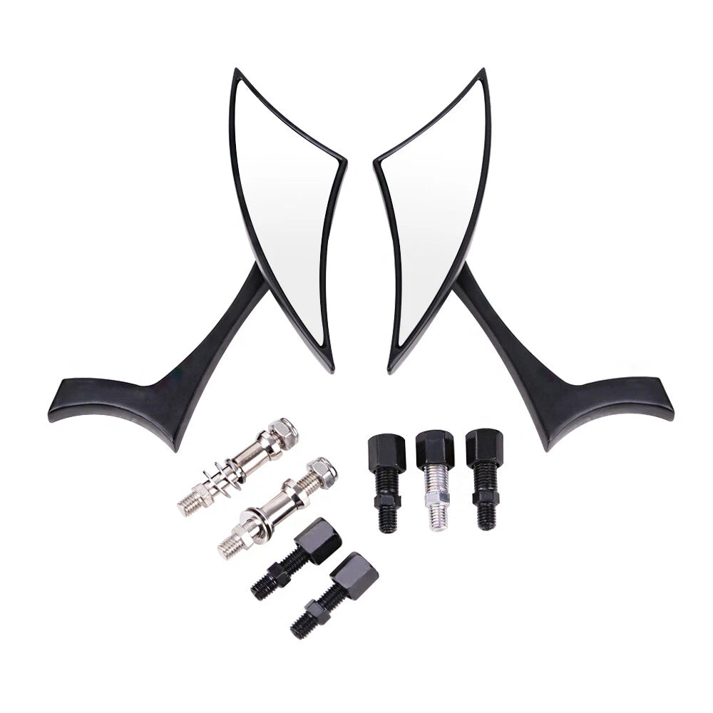 Black Motorcycle Side Mirrors For Harley Street Glide Special Road Electra Glide