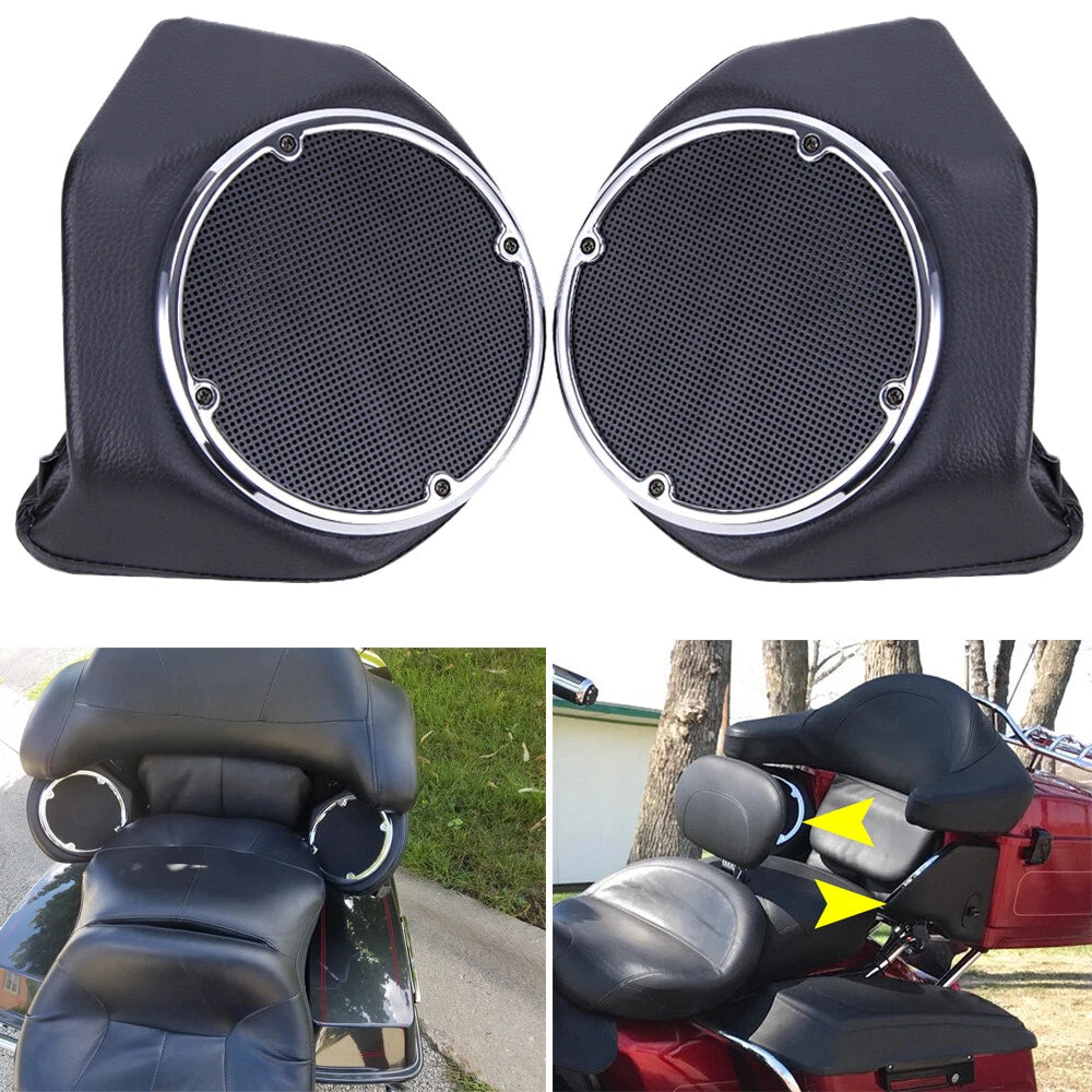 6.5'' Rear Speakers Pods For Harley King Tour Pak Touring Street Glide 2014-2023