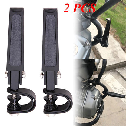 1"~ 1-1/4" 1.25" Engine Guard Crash Bar U-clamp Foot Pegs For Harley Motorcycle