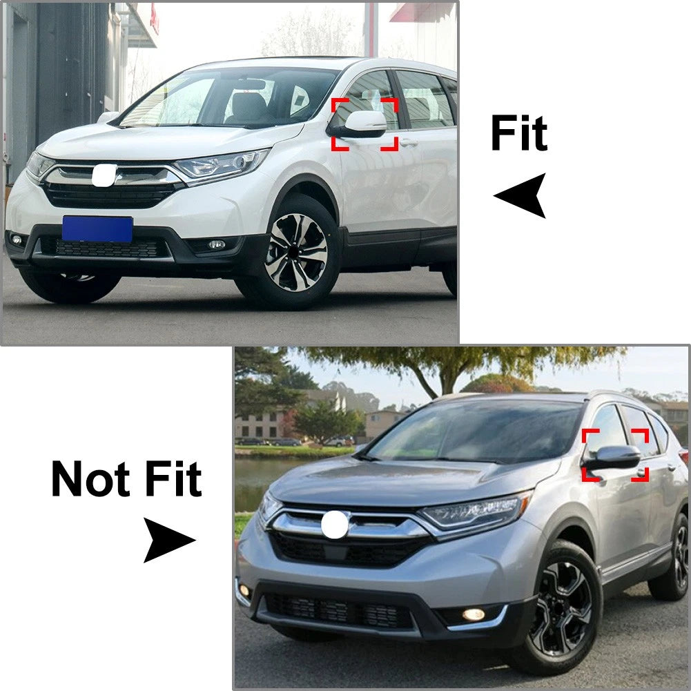 Carbon Fiber style Rearview Side Mirror Cover Caps Trim For Honda CR-V 2017-2019
