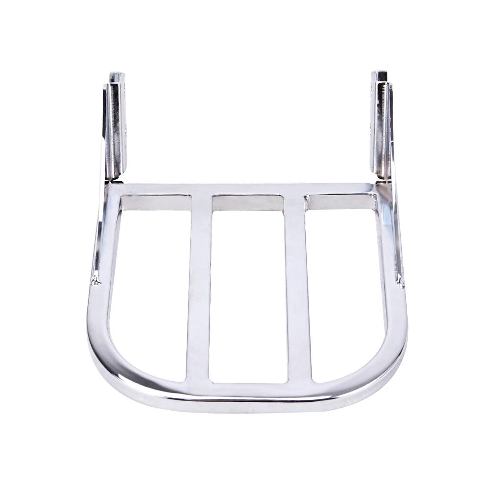 Chrome Sissy Bar Backrest Luggage Rack For Harley Sportster XL 883 1200 2004-Up
