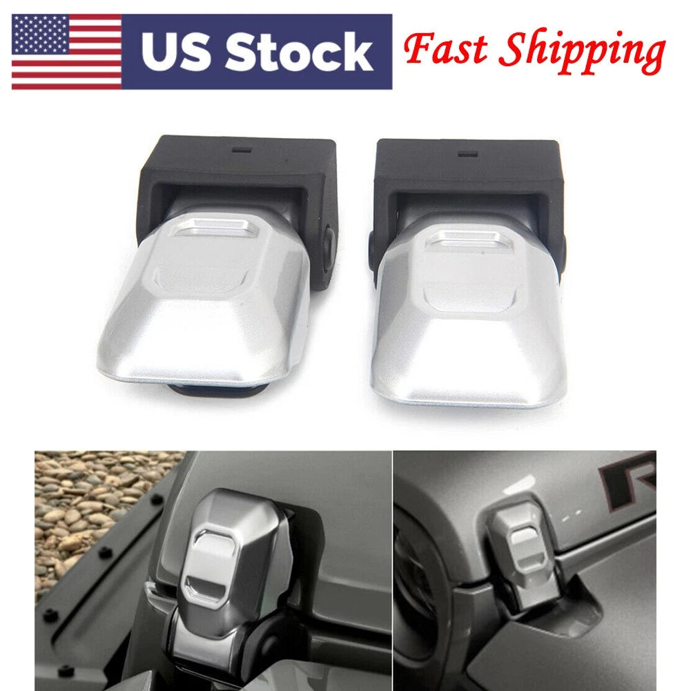 Silver Hood Lock Latch For Jeep Wrangler JL & Gladiator 2018-2021 2019 2020 US