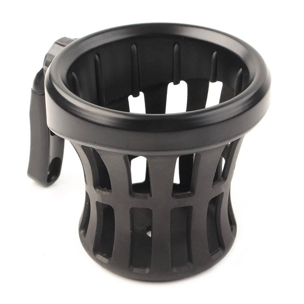 Handlebar Cup Holder Drink W/ Mesh Basket Mount Universal Fit Harley Motorcycle