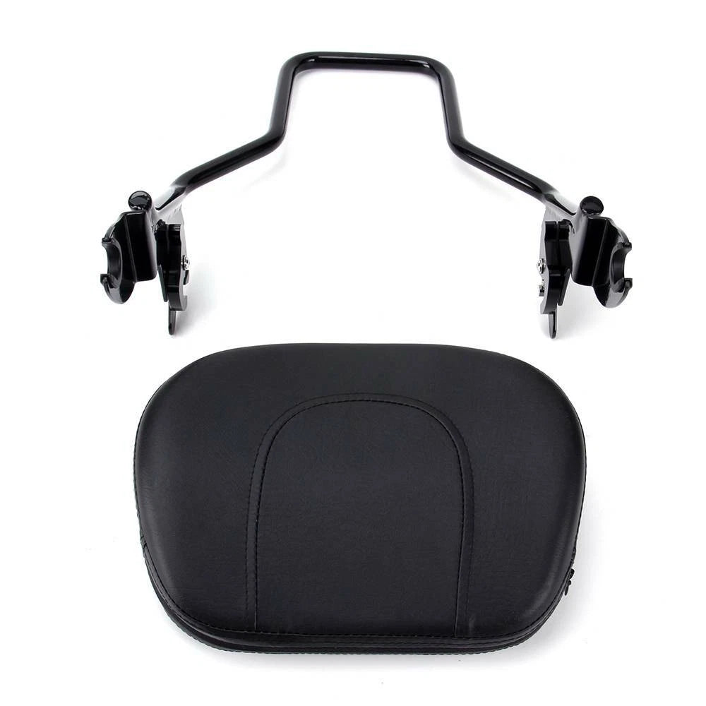Detachable Backrest Sissy Bar & Pad For Harley Electra Street Road Glide 09-23