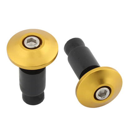 Motorcycle Dirt Bike 7/8'' 22MM Handle Bar End Handlebar Grips Cap Plugs Yellow