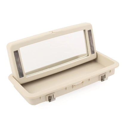 Rear Row Vanity Mirror Makeup Mirror With Lights Fit Jaguar XJ 10-19 beige white
